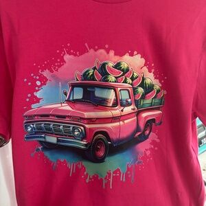 Hot pink watermelon T shirt